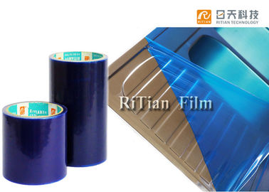 Blaues Edelstahl-schützender Film-klebendes acrylsauertief zu hohem klebrigem