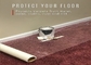 Polythen-Teppich-schützender Film druckte feuchtigkeitsfesten Antikratzer für Boden