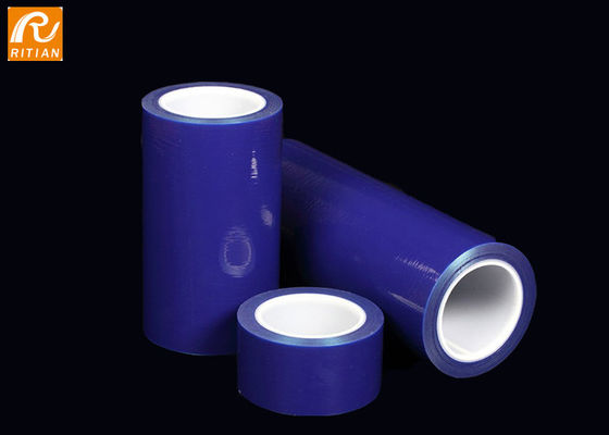 Ein guter Preis. Transparenter blauer schützender Film, Blechtafel PET Stärke schützenden Film-50 um Online
