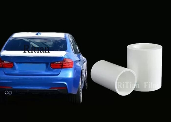 Ein guter Preis. 10 Mic White Plastic Protective Overspray, der für Automobilfarben-transparenten Maskierungsfilm bedeckt Online