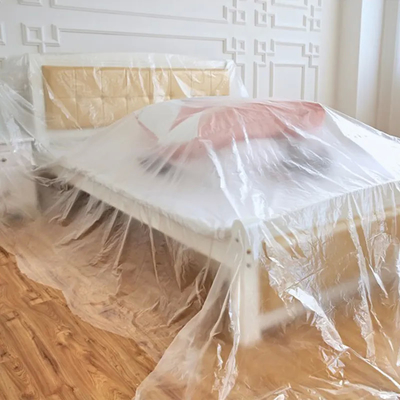 Ein guter Preis. Freies Beispielklarer flexibler Paletten-Verpackungs-Polyäthylen-Film für Sofa Bed, Möbel Online