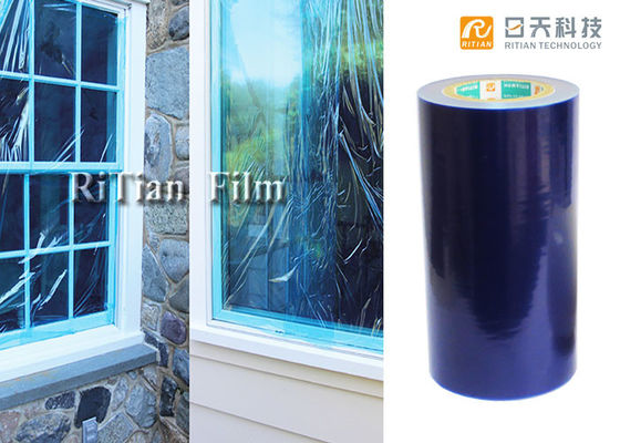 Ein guter Preis. 50 Mikrometer UV-beständige Fensterglasschutzfolie ohne Kleberrückstand PE-Schutzfolie Online