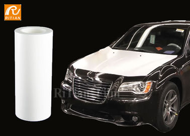 Weißer einwickelnder Plastik-0.07mm selbstbewegender schützender Film für Auto-Transport